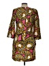 J.Crew Aztec Or Tribal Print Graphic Gold Yellow Casual Dress Size 10 - photo 2