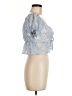 Love Tree 100% Polyester Blue Short Sleeve Blouse Size M - photo 4