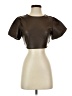 Kirious 100% Polyester Brown Short Sleeve Top Size S - photo 1