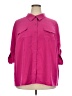 Susan Graver 100% Polyester Solid Pink 3/4 Sleeve Blouse Size 2X - photo 1