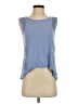 Eyeshadow 100% Viscose Blue Sleeveless Blouse Size S - photo 1