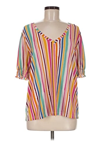 Chelsea & Theodore Short Sleeve Blouse (view 1)