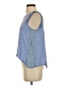 Eyeshadow 100% Viscose Blue Sleeveless Blouse Size S - photo 5