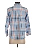 Hasting & Smith Plaid Blue 3/4 Sleeve Button-Down Shirt Size L (petite) - photo 2