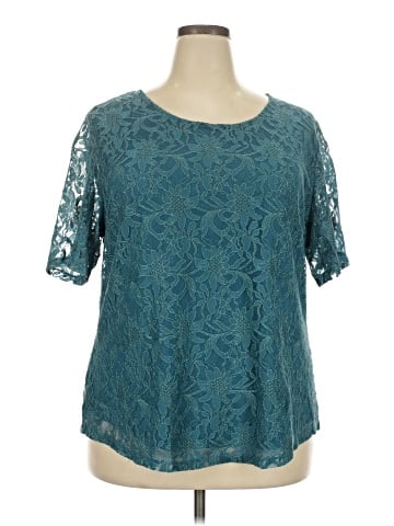 Draper's & Damon's Short Sleeve Blouse (view 1)