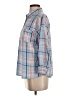 Hasting & Smith Plaid Blue 3/4 Sleeve Button-Down Shirt Size L (petite) - photo 5