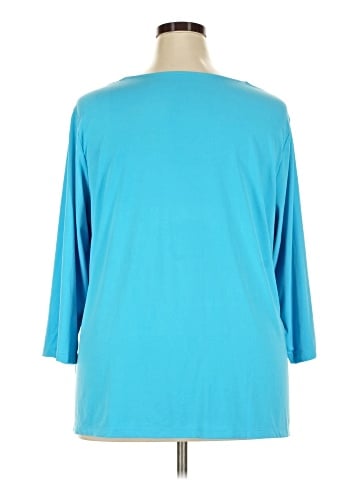 Susan Graver 3/4 Sleeve T-Shirt (view 2)