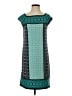 Max Studio Graphic Teal Casual Dress Size XS - photo 1