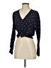 Rails 100% Rayon Polka Dots Black Long Sleeve Blouse Size S - photo 1