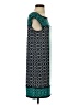 Max Studio Graphic Teal Casual Dress Size XS - photo 4