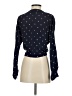 Rails 100% Rayon Polka Dots Black Long Sleeve Blouse Size S - photo 2
