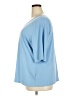 Susan Graver Blue 3/4 Sleeve T-Shirt Size 2X - photo 5