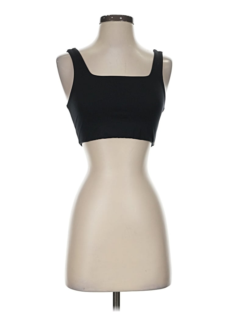 Pre-owned Girlfriend Collective Tank Top Black Strapless Neckline Tops
