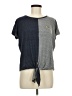 blue 84 Color Block Gray Short Sleeve T-Shirt Size M - photo 1