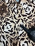 Alberto Makali 100% Polyester Animal Print Brown Long Sleeve Blouse Size M - photo 3