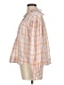 Ulla Johnson 100% Cotton Plaid Orange Long Sleeve Blouse Size 6 - photo 5