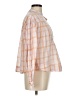 Ulla Johnson 100% Cotton Plaid Orange Long Sleeve Blouse Size 6 - photo 4