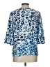 Zozo Animal Print Blue 3/4 Sleeve Blouse Size L - photo 2