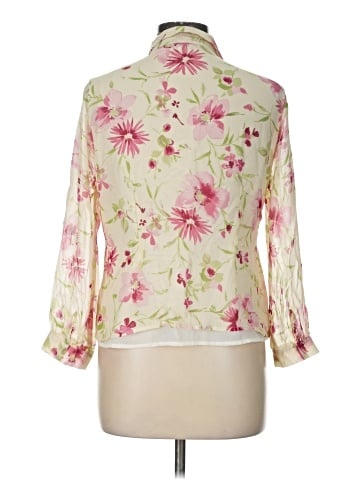 Laura Ashley 3/4 Sleeve Silk Top (view 2)