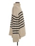 Gap 100% Cotton Stripes Tan Turtleneck Sweater Size S - photo 4