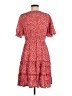 Shein 100% Polyester Print Red Casual Dress Size 8 - 10 - photo 2
