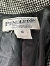 Pendleton 100% Wool Houndstooth Gray Jacket Size 10 - photo 6