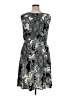 DressBarn Paisley Gray Cocktail Dress Size 14 - photo 2