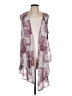 Charming Charlie 100% Polyester Purple Kimono Size L - photo 1
