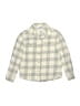 Old Navy 100% Cotton Plaid Ivory Long Sleeve Button-Down Shirt Size 8 - photo 1