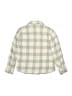 Old Navy 100% Cotton Plaid Ivory Long Sleeve Button-Down Shirt Size 8 - photo 2