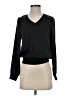 Skies Are Blue 100% Polyester Black Pullover Sweater Size XS - photo 1