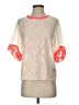 W118 by Walter Baker 100% Polyester Color Block Ivory 3/4 Sleeve Blouse Size S - photo 1
