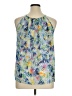 Escalier 100% Polyester Blue Sleeveless Blouse Size 16 - photo 2
