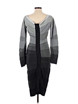 herv lger grey and black bandage dress HERVE LEGER Striped SANDRA Bandage Dress NWT Size:S~Ret:$1,695~AUTHENTIC!!!