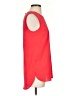 Lord & Taylor 100% Polyester Red Sleeveless Top Size XS - photo 4