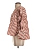 Harshman Stripes Red 3/4 Sleeve Blouse Size S - photo 5