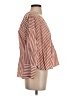 Harshman Stripes Red 3/4 Sleeve Blouse Size S - photo 4