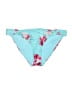 H&M Floral Blue Swimsuit Bottoms Size 10 - photo 1