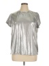 Torrid Metallic Silver Short Sleeve T-Shirt Size 1X Plus (1) - photo 1