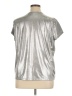 Torrid Metallic Silver Short Sleeve T-Shirt Size 1X Plus (1) - photo 2