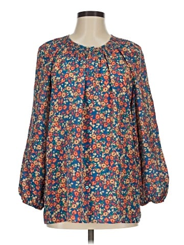Tucker 3/4 Sleeve Silk Top (view 1)