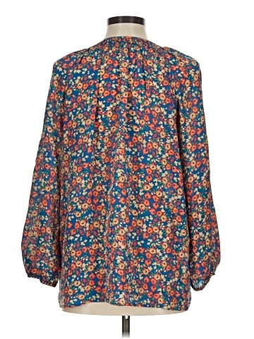 Tucker 3/4 Sleeve Silk Top (view 2)