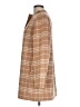 Talbots Checkered-gingham Plaid Tan Brown Wool Coat Size L - photo 5