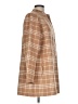 Talbots Checkered-gingham Plaid Tan Brown Wool Coat Size L - photo 4