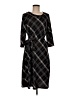 Tacera Argyle Black Casual Dress Size M - photo 1