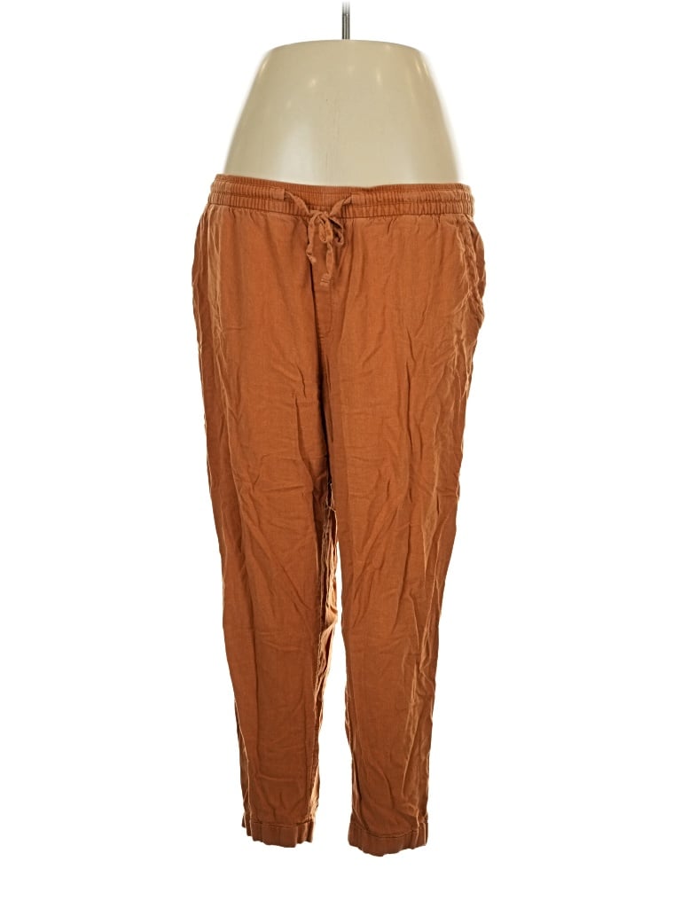 Pre-owned Old Navy Linen Pants In Brown