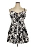 No Boundaries Tropical Black Cocktail Dress Size 16 - photo 1