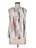 Unbranded 100% Polyester Silver Sleeveless Blouse Size M - photo 1