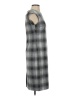 Adrienne Vittadini Plaid Gray Casual Dress Size 4 - photo 4