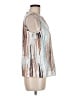 Unbranded 100% Polyester Silver Sleeveless Blouse Size M - photo 4